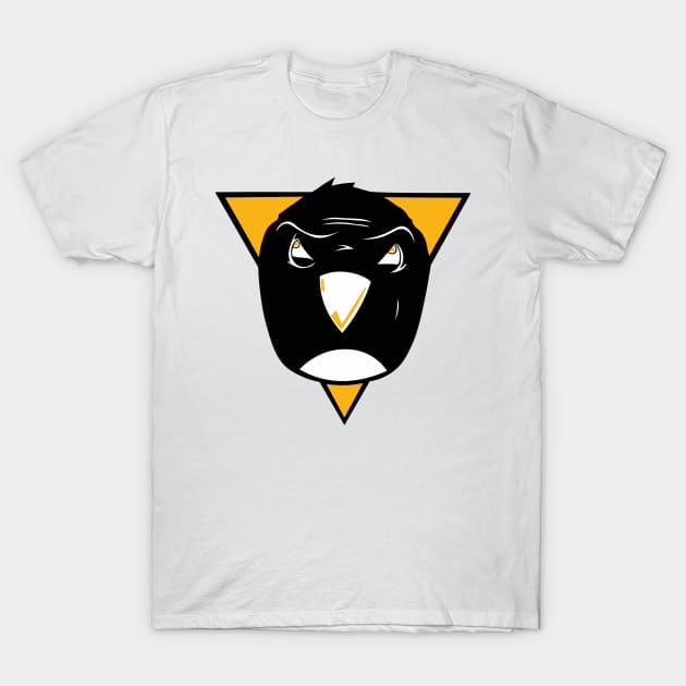 Pittsburgh Tuxedo Bird T-Shirt by rabidhabs